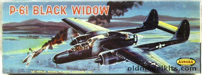 Aurora 1/48 Northrop P-61 Black Widow, 392-198 plastic model kit